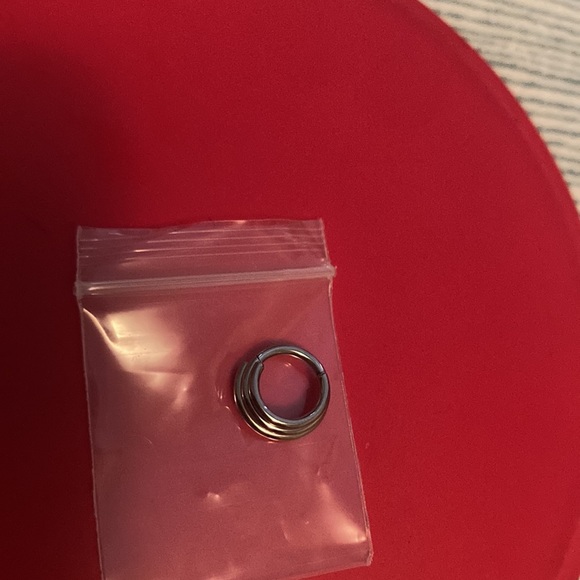 NWT septum stacked ring clicker cute 16G 8mm titanium - Picture 4 of 4